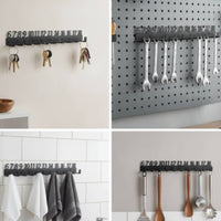 Wall-Mounted Metal Storage rackSaving Utility Hanger with Hooks