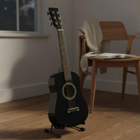 Solid Wood 25 Inch Guitar Easy to Play Toy Guitar Lightweight Portable for Beginners, Learning, Practice