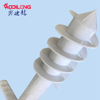 Beach Umbrella Sand Anchor Spike - 5-Helix Plastic Ground Insert for Outdoor Sunshade