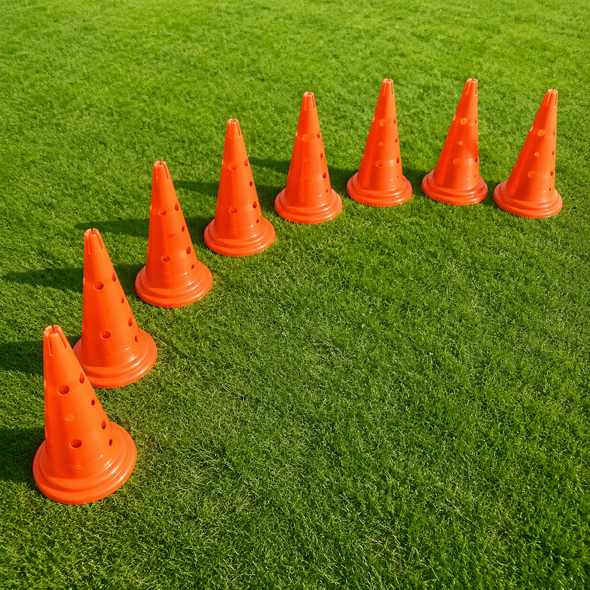 52cm Marker Cones, Flexible PE Cones for Sports Training, Football Accessories, Agility Training Equipment
