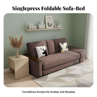 Space-Saving 3-Seater Sleeper Sofa with Storage Minimalist Design transformable Couch Guest Bed for Apartment Dwellers, Overnight Hosts, property owners, Small areas, Bedroom, Home Office