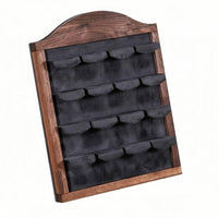 Arched Jewelry Frame Multi-Tier Wooden Jewelry Display Rack Wood Earring Rack Quick Access