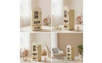 Pretend Play Vending Machine Screen Wooden Vending Machine Interactive for Kids, Toddlers, Playroom, Classroom, Preschool