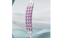 Portable Spiky Roller Massager Ergonomic Handle Spiky Massage Stick Aids Post-Workout Recovery Leg and Neck Roller Easy To Use for Athletes, Kids, Gym, Home