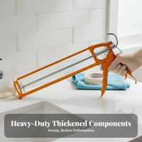 Manual Caulking Labor-Saving Silicone Sealant Hand Tool High Thrust Ratio Long-Lasting for Handymen, Window Sealing, Bathroom