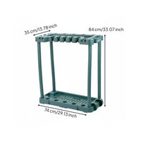Space Saving Garden Tool Rack Heavy Duty Garden Tool Organizer Easy to Install for Garage, Shed