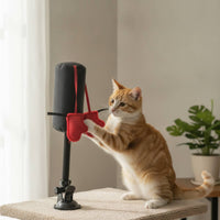 Cat Teaser with Suction Cup Interactive Striking Pad Toy for Cats, Indoor, Home
