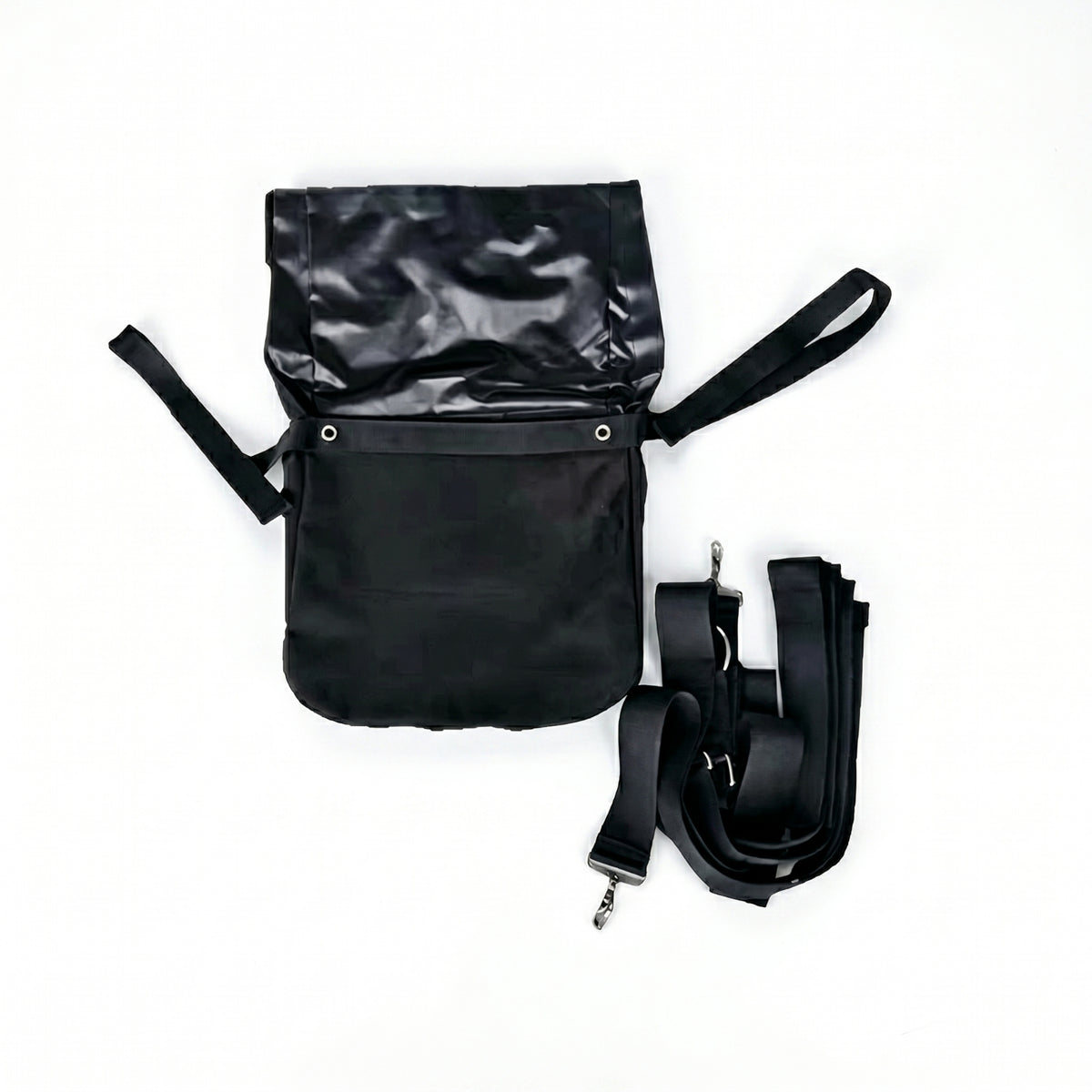 Waterproof Horse Manure Bag Wear-Resistant Horse Droppings Bag Black Saddle Poop Catcher Harness Straps
