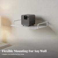 Easy Installation Drill-without Drilling Image Display Device Shelf Space Saving Image Display Device Wall Shelf Sturdy for Renters, Bedroom