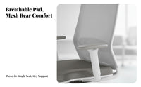 Height Adjustable Ergonomic rotate Chair with casters Breathable spinerest mediumsupportive Mesh Computer Chair Quiet Rolling Casters Office Furniture Rocking Function for Home Workers, Students, Adults, Study Room, Bedroom