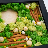 moss art frame