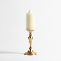 Soy Pillar Candles Ivory White Soy Soy-Based Material Candle Minimalist Unscented Candle for Minimalism Enthusiasts, Home Decor, Tabletop Styling