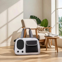 Cat Carrier Bag Compact Foldable Pet Carrier with Mesh Panels Secure for Cats