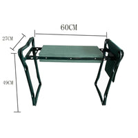 Garden Kneeler and Seat with Tool Pouch, Foldable Outdoor Bench for Gardening