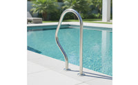 Stainless Steel Pool Handrail Floor-Mount Swimming Pool Handrail Rustproof Hardware Heavy-Duty for Swimmers