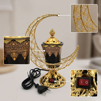 Ceramic Scent Dispenser with Metal Frame Decorative Electric Scent Dispenser Ornate for Home Decor, Prayer Spaces, Lounges