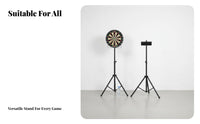 Foldable Design Adjustable Dartboard Holder Anti-Slip Feet Portable Dartboard Stand Sturdy Construction Accessory Long-Lasting for Throwing Game Players, Professionals, Indoor, Home, Club, Clubs