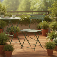 Foldable Folding Cafe Chair Space-Saving Cafe Chair Easy to Clean Furniture Stylish for Garden