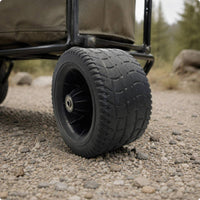 7-Inch Rubber Wheel 168 Mm Diameter Treaded Wheel Heavy Duty Outdoor Gear Wear Resistant for Camping, Lawn, Barbecue