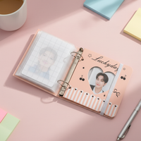 Mini Bowknot Hollow Photo Card Album for Instax & Kpop Photocards
