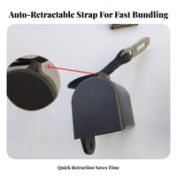 Single-Button Release Retractable Pallet Strap Reusable Pallet Tie-down Strap Heavy Duty for Logistics Personnel, Pallets, Factory, Crates