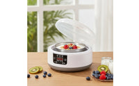 Digital Yogurt Maker with Stainless Steel Pot Electric Automatic Yogurt Maker Compact Fermentation Machine Adjustable for Home