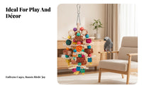 Pet Accessories Hanging Bird Gnaw Toy Physically Active Woven Bird Gnaw Toy Mentally Stimulating for Birds