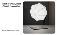 Photography Light Softbox Gentle Uniform Lighting Portable Flash Softbox Reduces Harsh Dark Areas Portable Light for Photographers, Vloggers