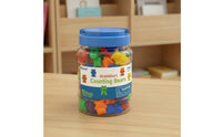 100 Pieces Transparent Counting Bears Educational Grab and Sort Counting Bears Color Sorting Playful Critter Counters for Young Children, Kindergarten