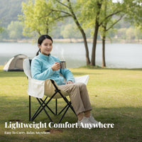 Foldable Moon Chair lightweight foldable Outdoor Chair Lightweight Folding Seat Comes with Carry Bag for outdoor mealkers, supportpackers, Camping, Fishing, outdoor meal, Hiking