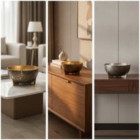Decorative Fruit Tray Aluminum Fruit Tray with Feet Hammered Metal Bowl Sculptural Classically Designed for Dining Table