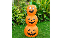 Halloween Stacked Pumpkin Inflatable Outdoor Jack-O-Lantern Decoration Lighted Jack-O'-Lantern Glowing for Party