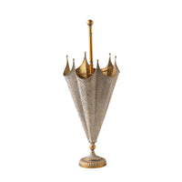 Iron Umbrella Stand Gilded Bronze Finish Trim Vintage Umbrella Holder Stable