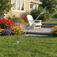Long Reach Grabber No Bending Stainless Steel Grabber Claw Anti-Rust Long Reach Pickup Tool for Workers, People with Disabilities, Outdoor