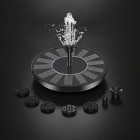 Eco-Friendly Solar Fountain Pump Cordless Floating Solar Fountain Outdoor Interchangeable for Patio