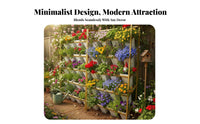 Multi-Tier Floral Container Stand Foldable Business Display Space-Saving Garden Furniture for &bazaar Vendors, Plant Lovers, Balcony, Patio