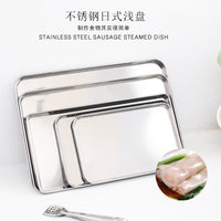Stainless Steel Rectangular Steaming Tray for Rice Noodle Rolls and Cold Skin Noodles