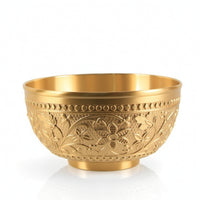 Embossed Copper Bowl Polished Decorative Bowl Elegant Vessel Stylish for Collectors, Home Display