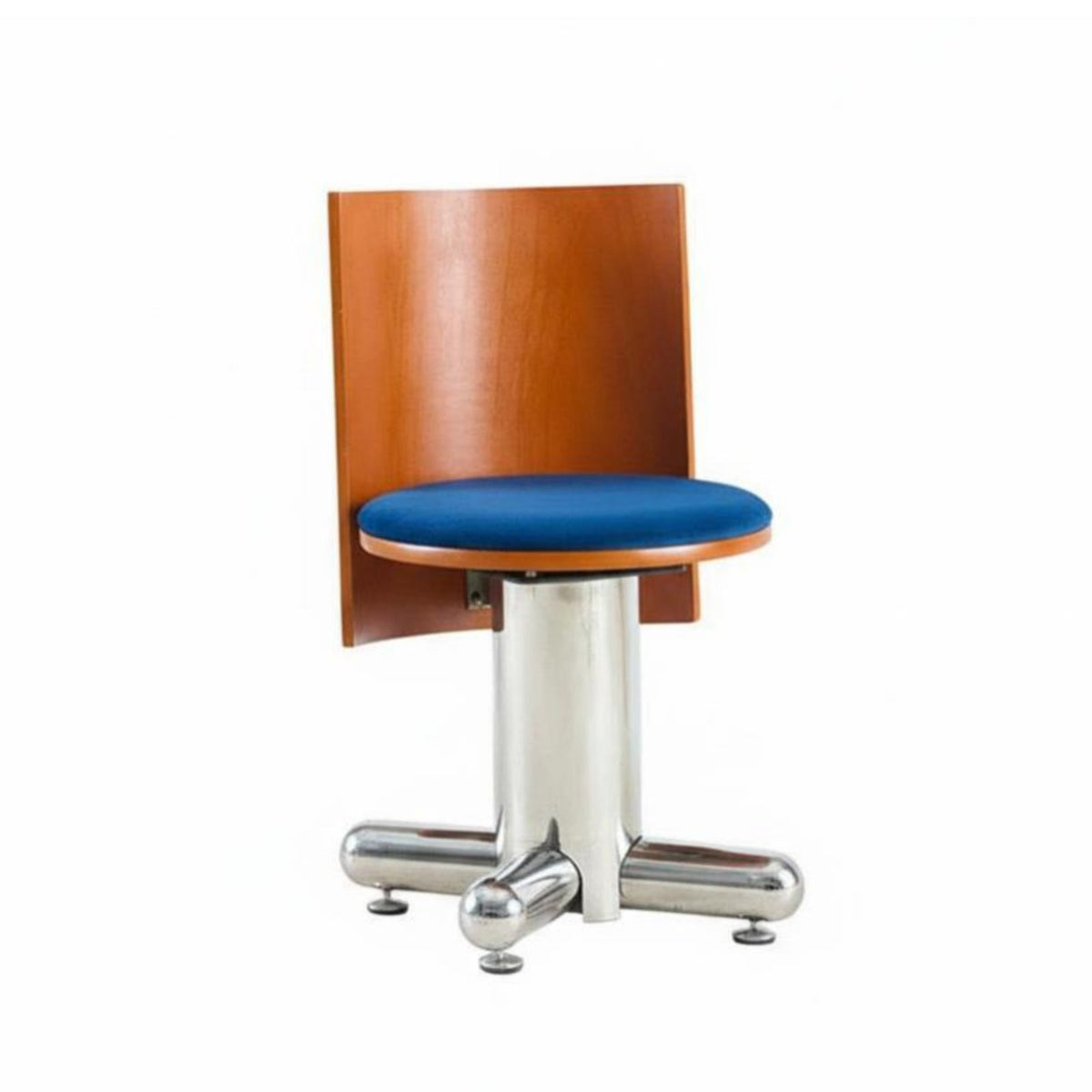 Bauhaus Inspired Upholstered Swivel Chair Multi-Purpose Indoor Furniture Vintage Aesthetic Ergonomic Design for Office Workers, Students, Homeowners, Study Room, Bedroom