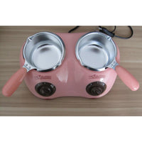 Electric Double Pot Chocolate Melting Machine for Home Use, Constant Temperature Wax and Soap Base Melter