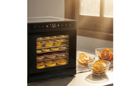 Mesh Trays Stainless Steel Food Dehydrator Internal Light 8 Tray Food Dehydrator Transparent Window Large Fan