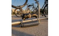 PVC-Coated Long Coiled Bike Lock Rust-Resistant 4-Digit Cable Lock Waterproof Security Gear Lightweight