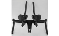 Carbon Fiber Handlebar Extensions with Armrests Padded Aerobars with Armrests Comfortable Aerobars Matte for Road Racers