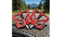 Flat Pedals Aluminum Alloy Flat Pedals Hollow for Cyclists, Commuters, Mountain Bikes, Trail Riding, Commuting