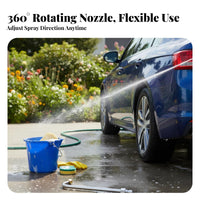 Stainless Steel & Brass Construction Bent Extension Rod Nozzle Long-Lasting Angled Pressure Washer Wand for Car Washing