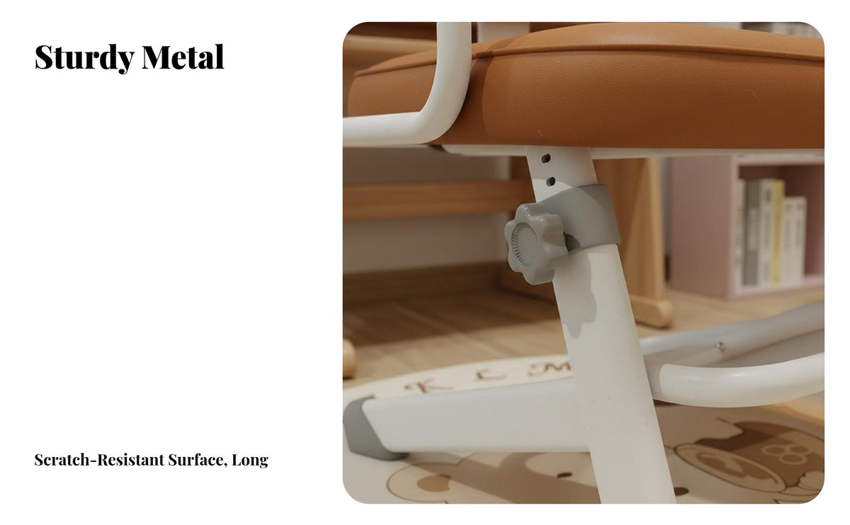 Comfortable Cushion Adjustable Kids Study Chair Stable Base Ergonomic Student Desk Chair Sturdy Construction Height Adjustable Lifting Seat High-Density Foam for Students, Girls, Teenagers, Writing, Homework, Studying, Bedroom