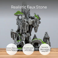 Artificial Cliff Rock Moss Decor for Aquatic Landscapes