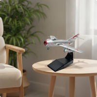 15 with Display Stand Die-Cast -15 Aircraft Model Assembled Diecast Model with Stand for Aviation Enthusiasts, Shelf