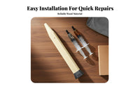 Badminton Racket Wooden Handle High-Quality Wood Replacement Racket Handle Wooden Badminton Grip Non-Slip Easy to Install