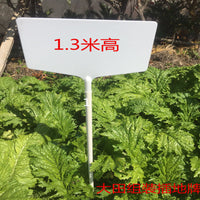 Tall PVC Garden Plant Labels for Outdoor Use, Waterproof and Reusable Plant Markers